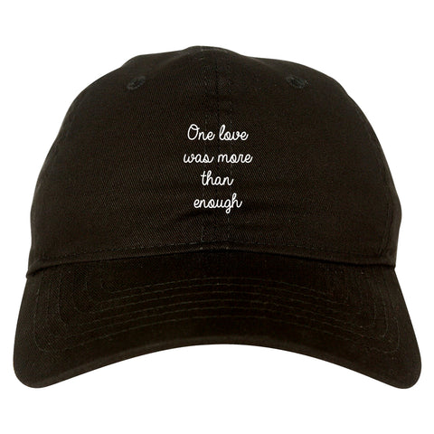 One Love Poem Vibes Chest black dad hat