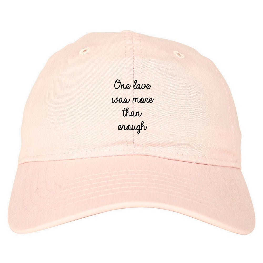 One Love Poem Vibes Chest pink dad hat
