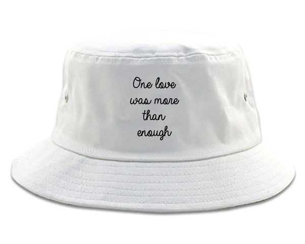One Love Poem Vibes Chest white Bucket Hat