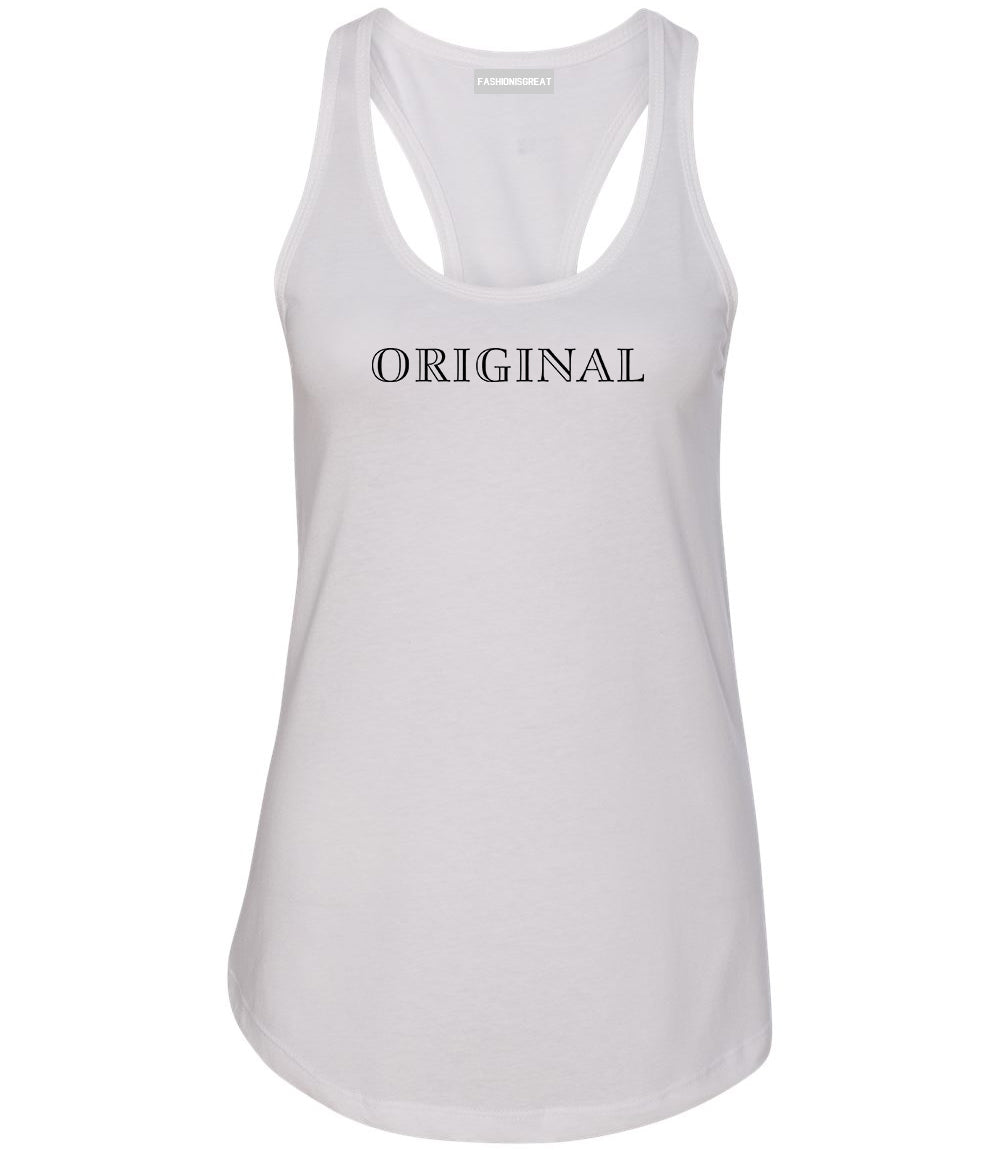 Original Womens Racerback Tank Top White