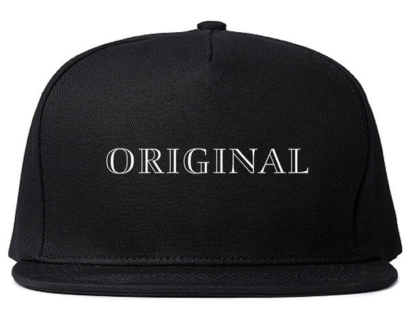 Original Snapback Hat Black