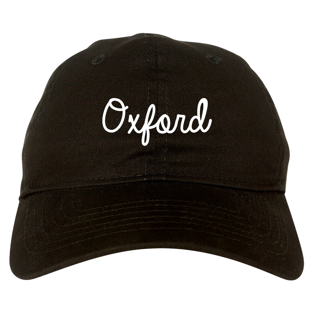 Oxford Britain Script Chest black dad hat