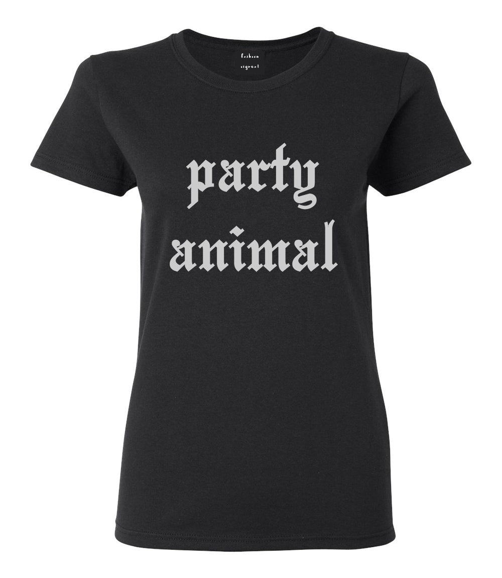 Party Animal Black T-Shirt