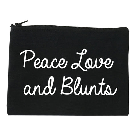 Peace Love Blunts Weed 420 Makeup Bag Red
