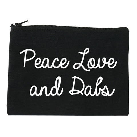 Peace Love Dabs Weed Pot Makeup Bag Red