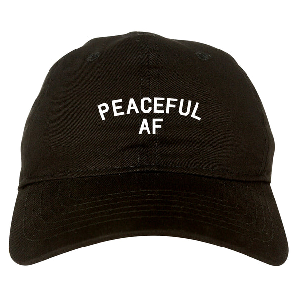 Peaceful AF Namaste Dad Hat Black