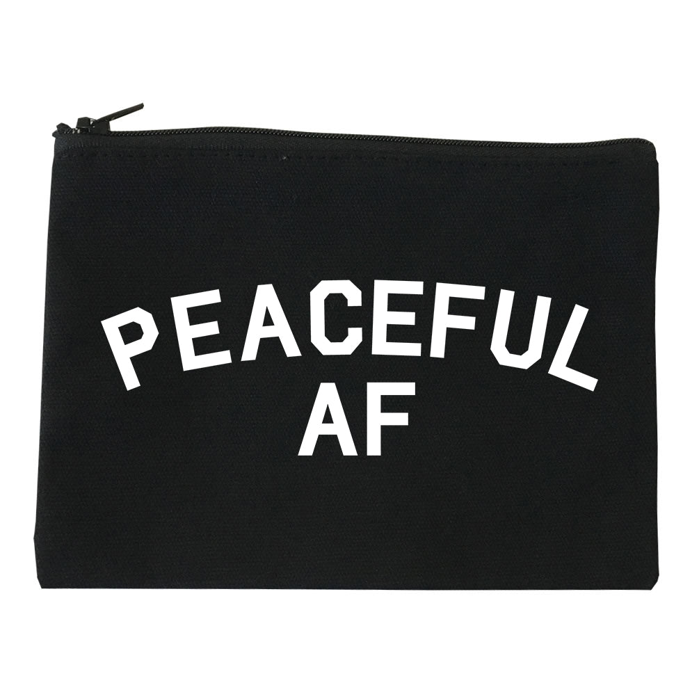 Peaceful AF Namaste Makeup Bag Red