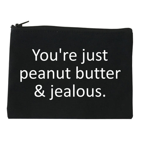 Peanut Butter Jealous Food black Makeup Bag