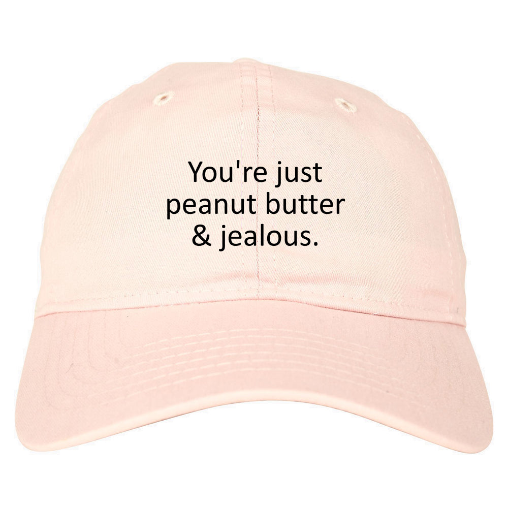 Peanut Butter Jealous Food pink dad hat