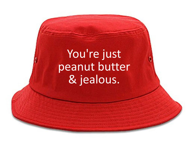 Peanut Butter Jealous Food red Bucket Hat