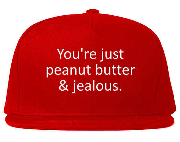 Peanut Butter Jealous Food Red Snapback Hat