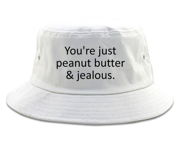 Peanut Butter Jealous Food white Bucket Hat
