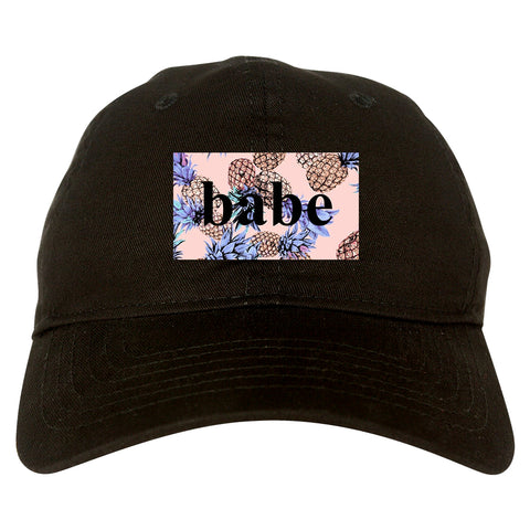 Pineapple Babe Fruit black dad hat