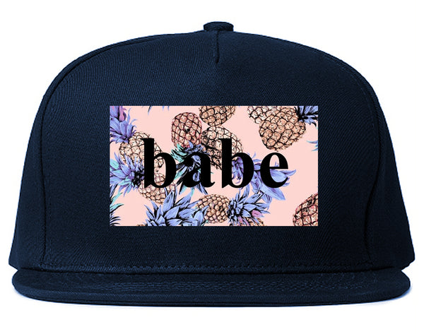 Pineapple Babe Fruit Blue Snapback Hat