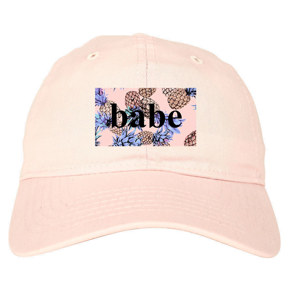 Pineapple Babe Fruit pink dad hat