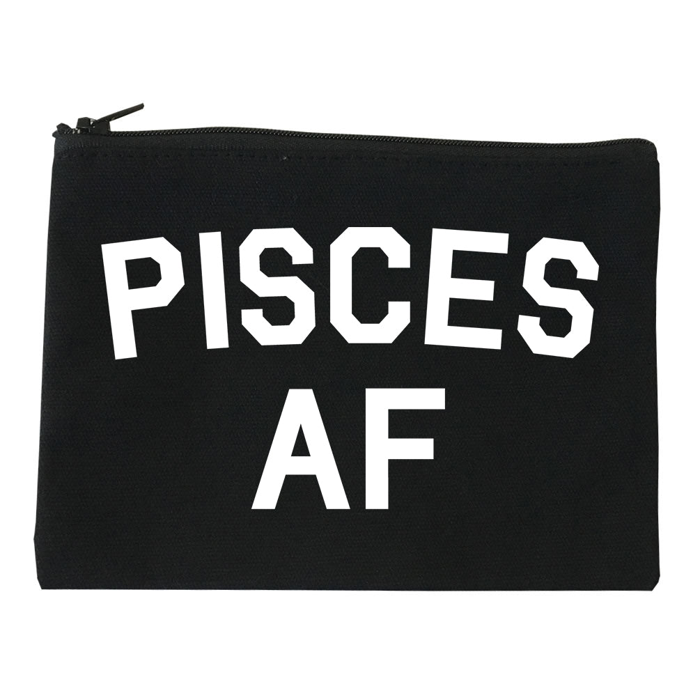 Pisces AF Astrology Sign Black Makeup Bag