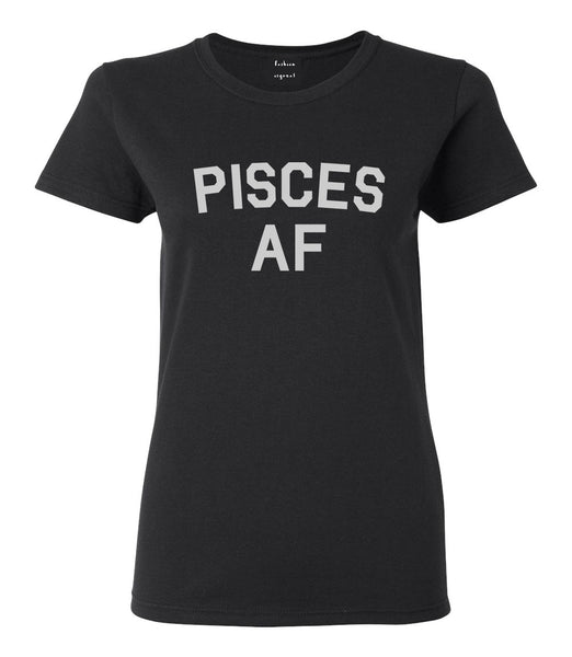 Pisces AF Astrology Sign Black T-Shirt
