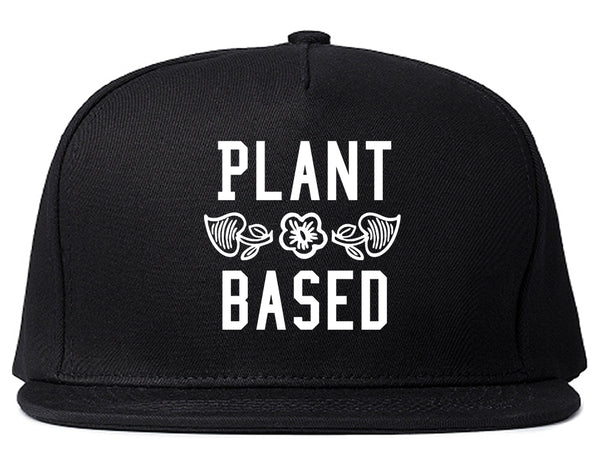 Plant Based Vegan No Meat Black Snapback Hat