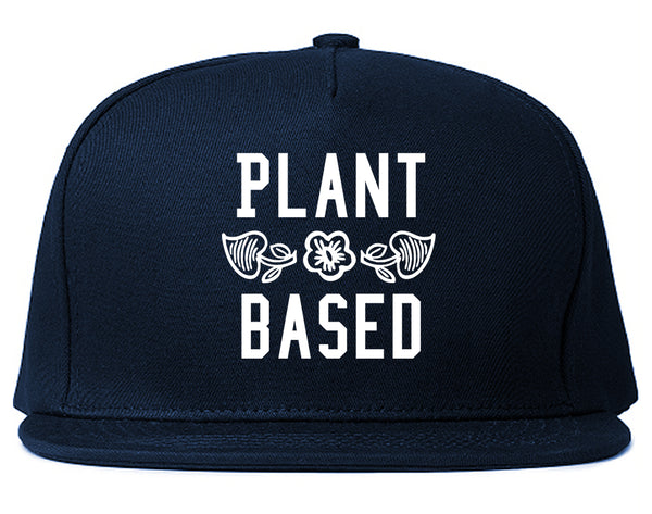 Plant Based Vegan No Meat Blue Snapback Hat