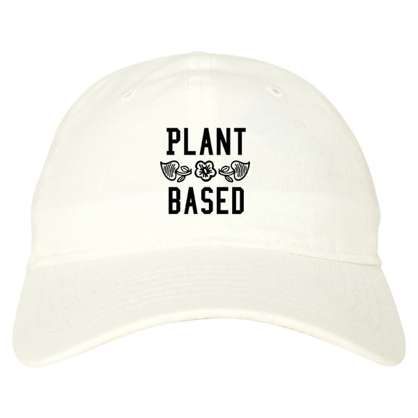 Plant Based Vegan No Meat White Dad Hat