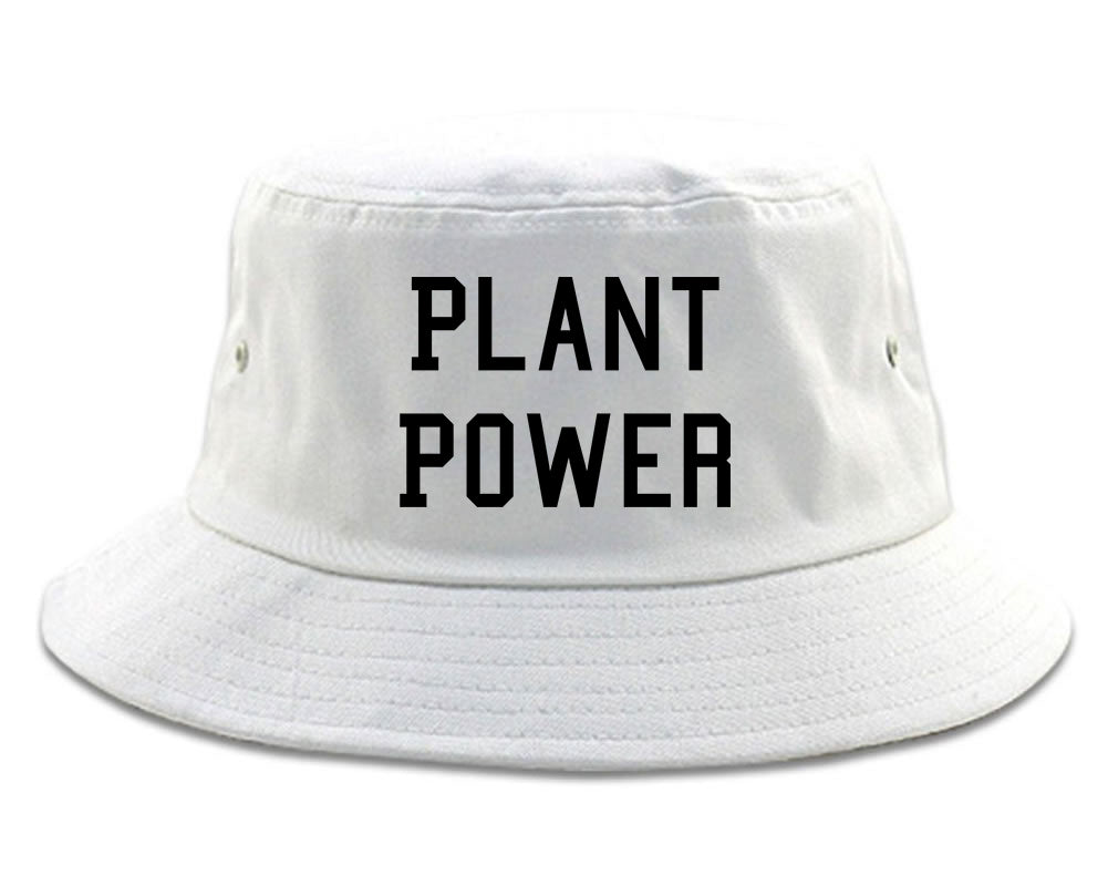 Plant Power Bucket Hat White