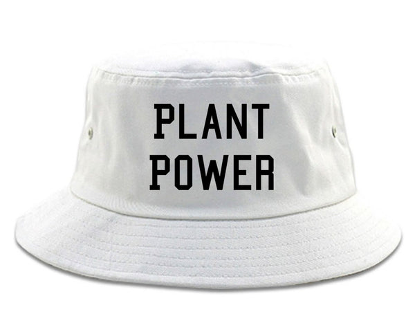 Plant Power Bucket Hat White