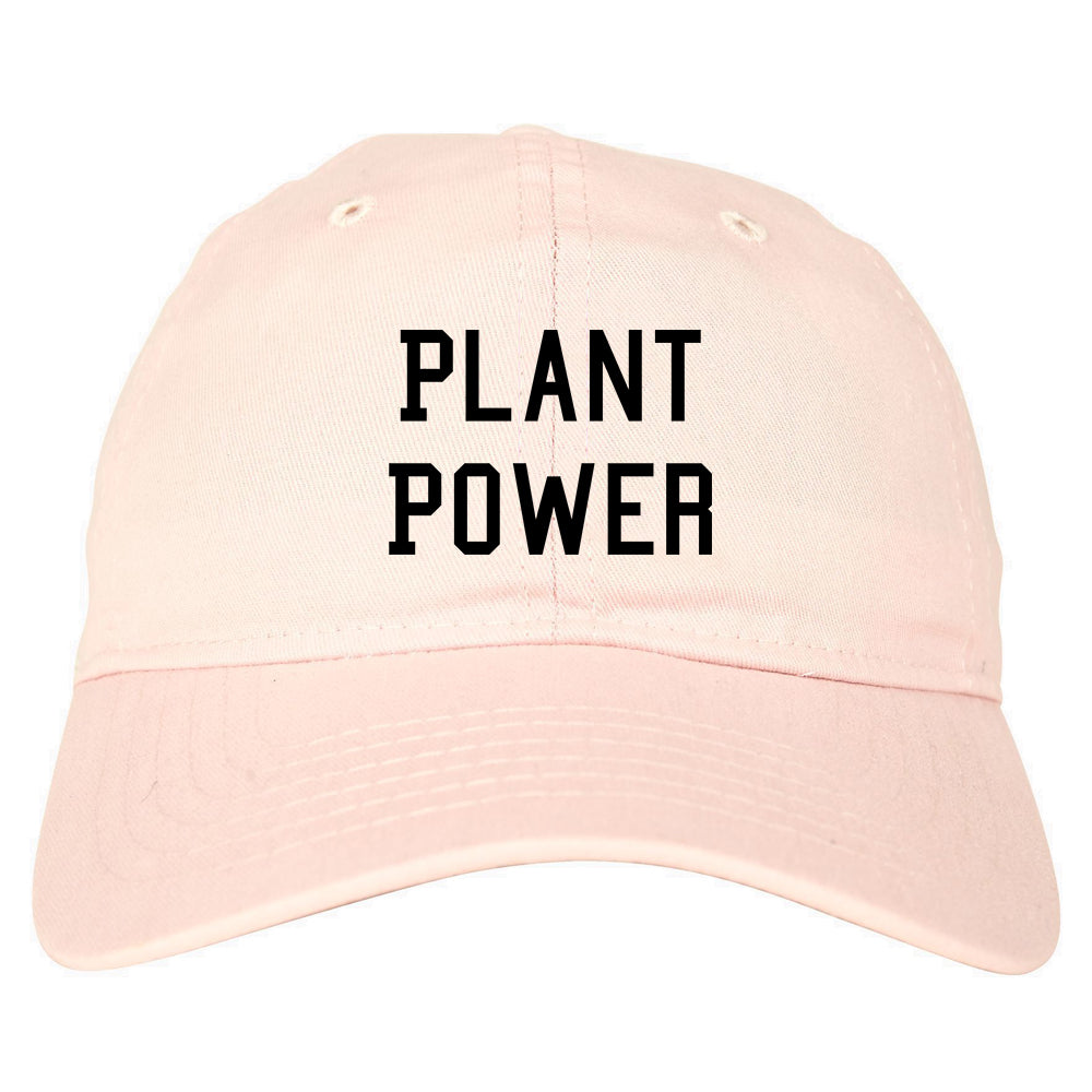 Plant Power Dad Hat Pink