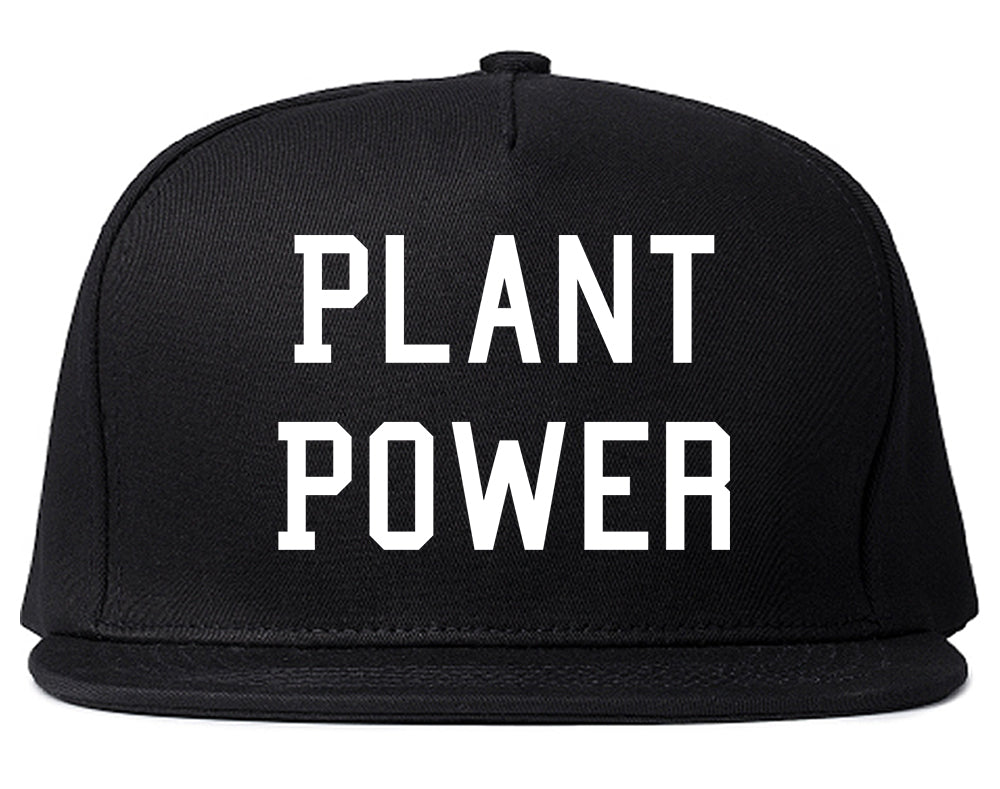 Plant Power Snapback Hat Black