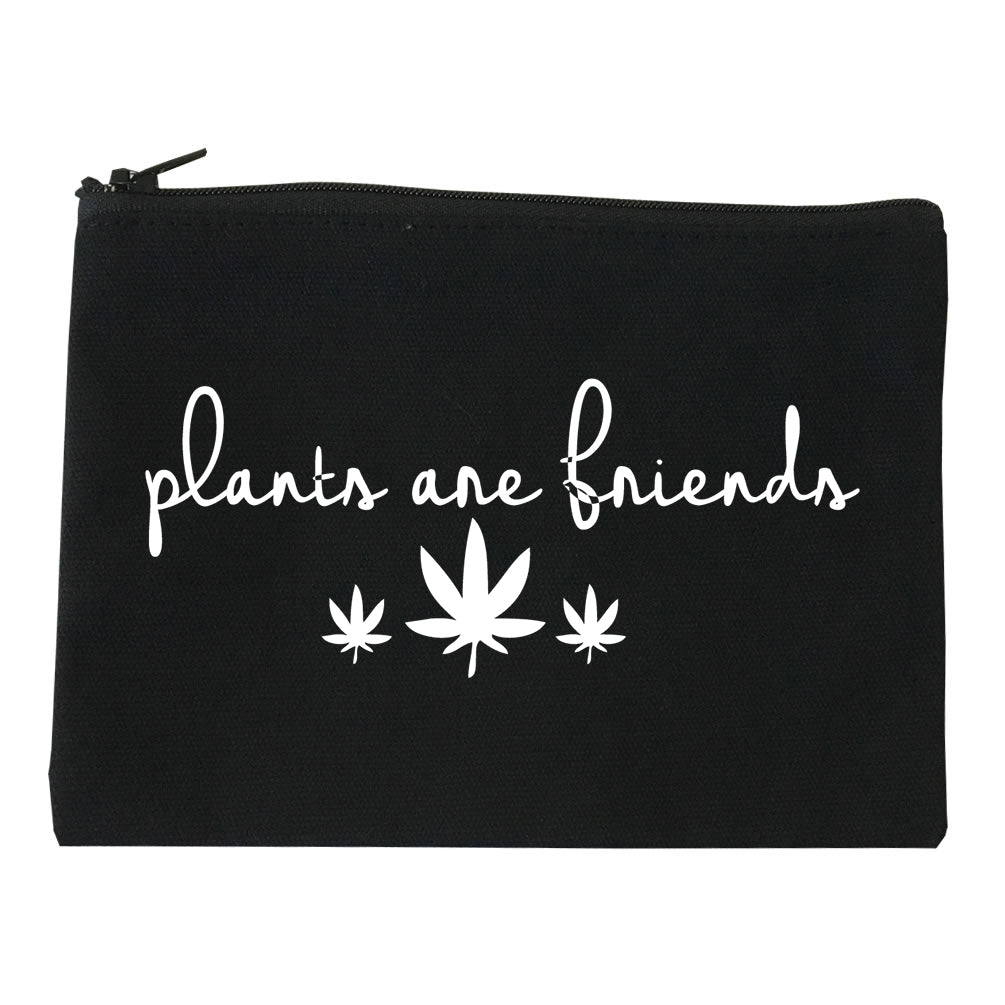 Plants Are Friends Pot Leaf 420 Makeup Bag Red