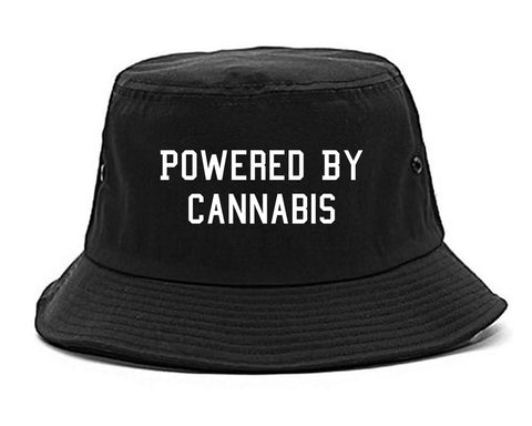 Powered By Cannabis Bucket Hat Black