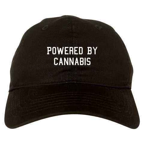 Powered By Cannabis Dad Hat Black