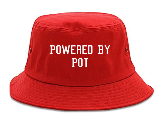 Powered By Pot Bucket Hat Red