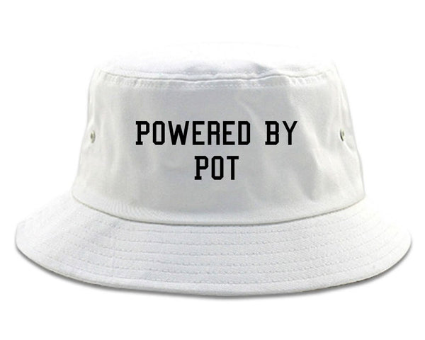 Powered By Pot Bucket Hat White