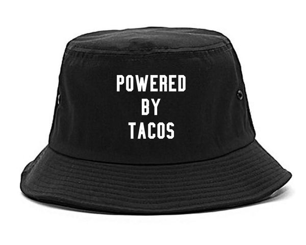 Powered By Tacos Black Bucket Hat