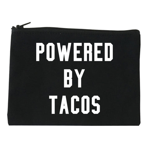Powered By Tacos Black Makeup Bag