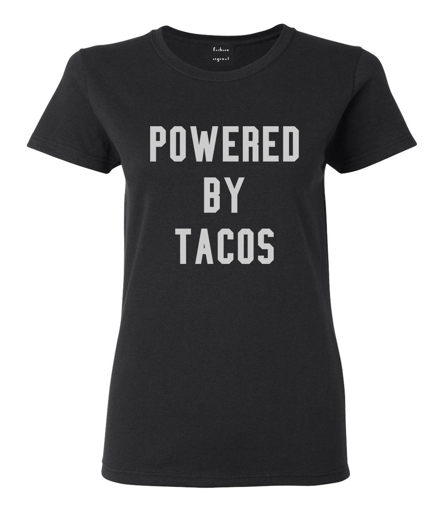 Powered By Tacos Black T-Shirt