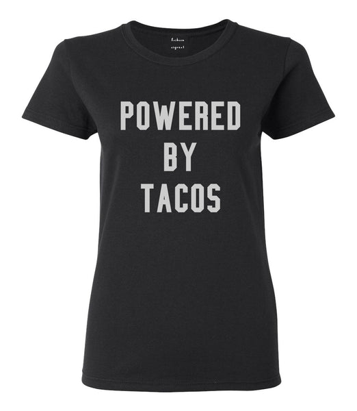 Powered By Tacos Black T-Shirt