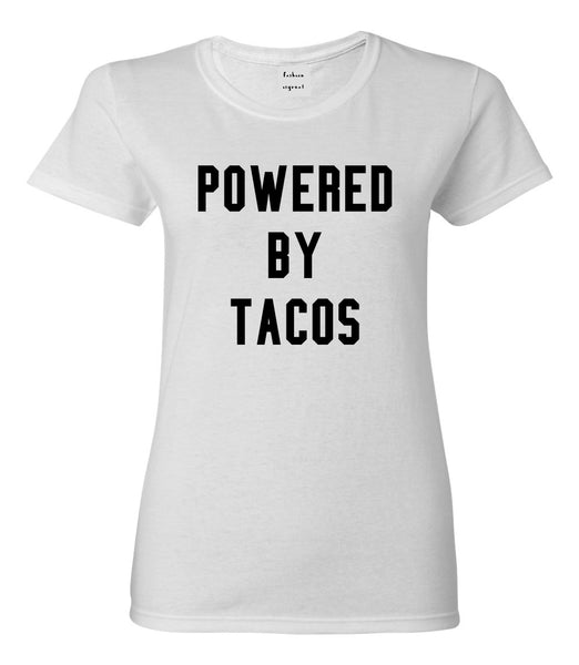 Powered By Tacos White T-Shirt