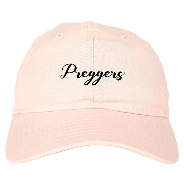 Preggers Pregnant pink dad hat