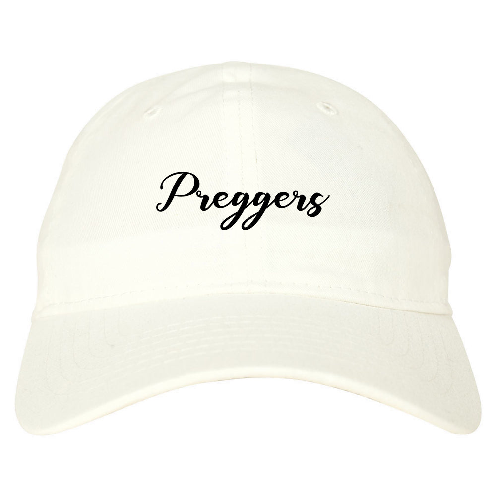 Preggers Pregnant white dad hat