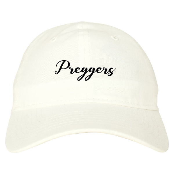 Preggers Pregnant white dad hat