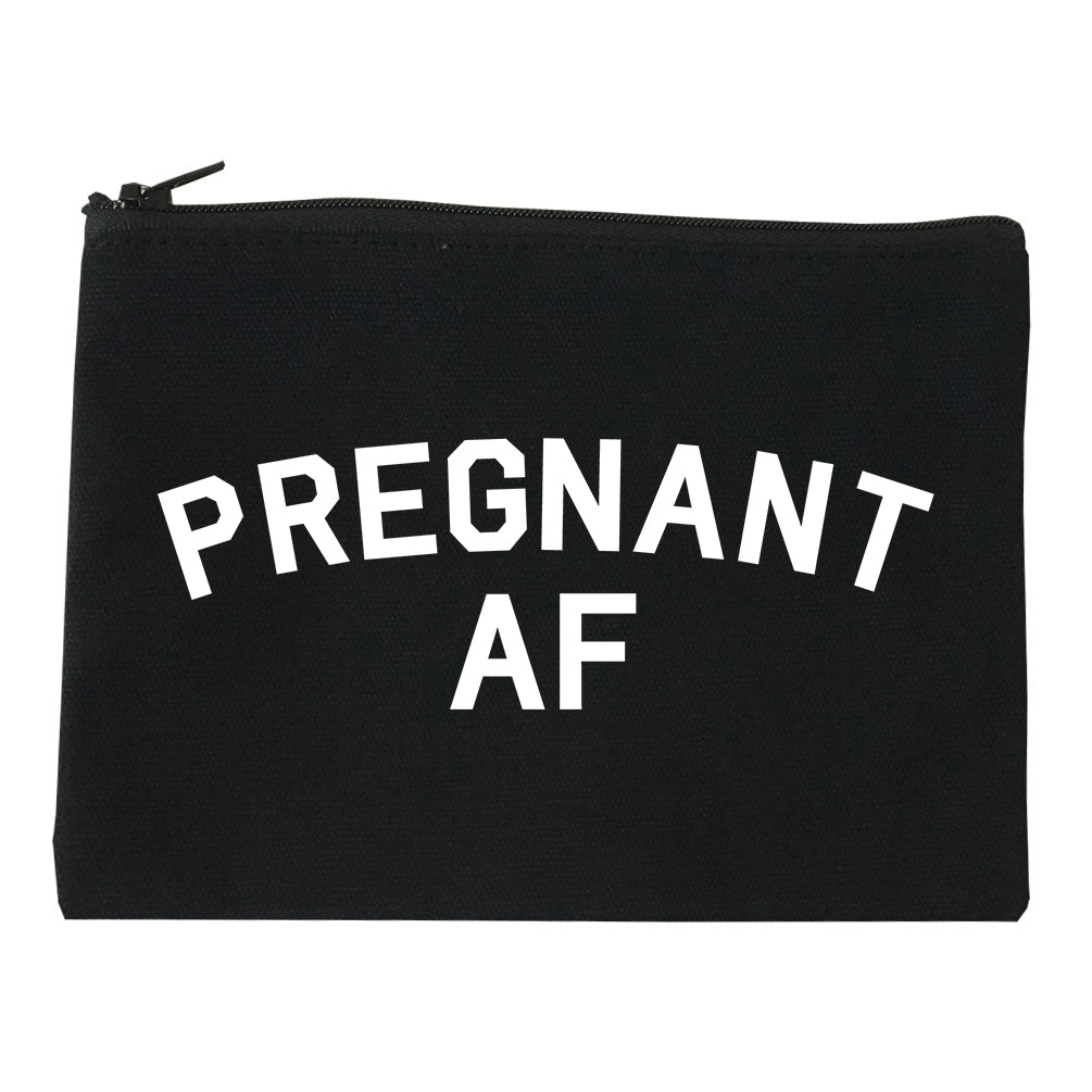 Pregnant AF Mom Black Makeup Bag