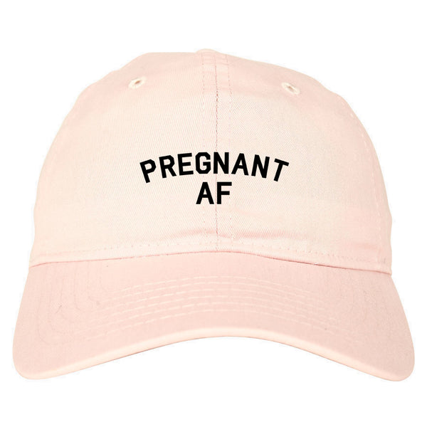 Pregnant AF Mom Pink Dad Hat