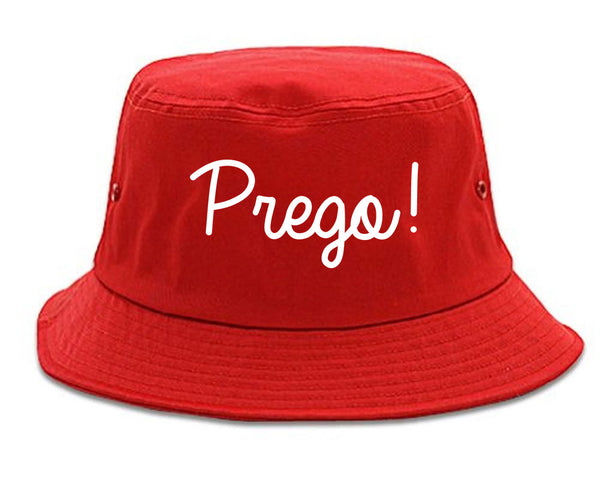 Prego Pregnancy Announcement Bucket Hat Red