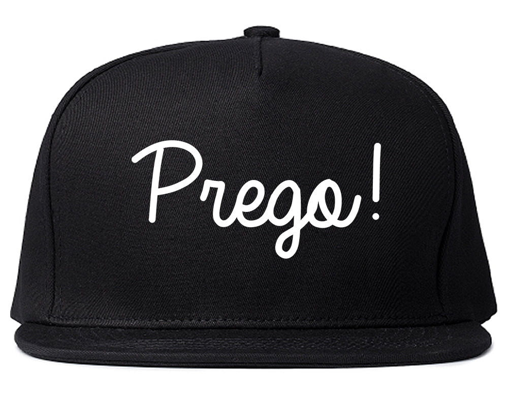 Prego Pregnancy Announcement Snapback Hat Black