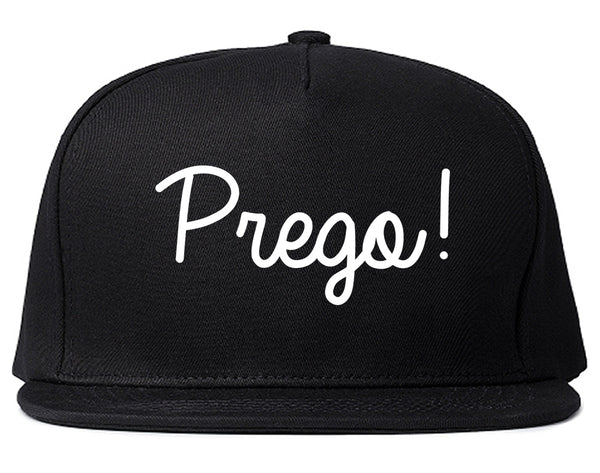 Prego Pregnancy Announcement Snapback Hat Black