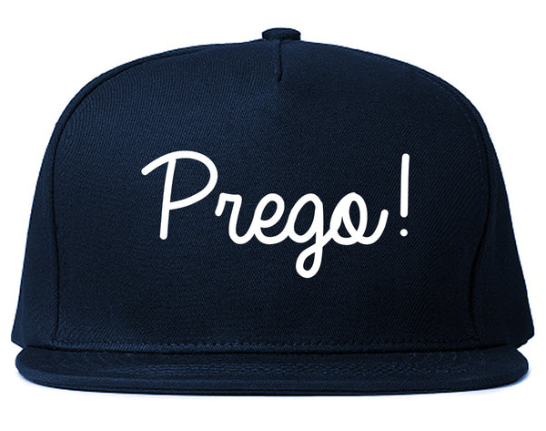 Prego Pregnancy Announcement Snapback Hat Blue
