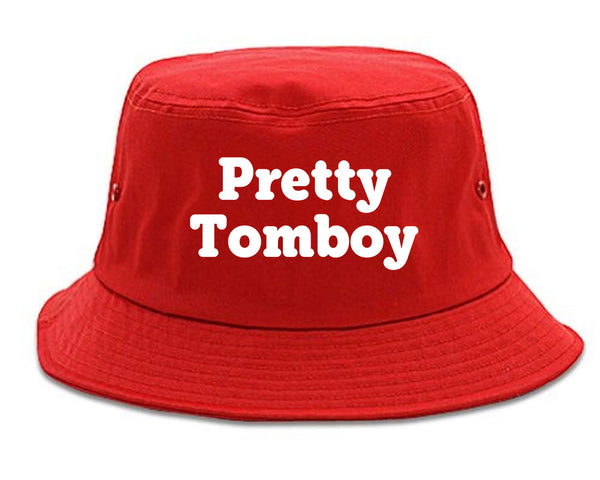 Pretty Tomboy Bucket Hat Red