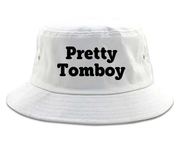 Pretty Tomboy Bucket Hat White