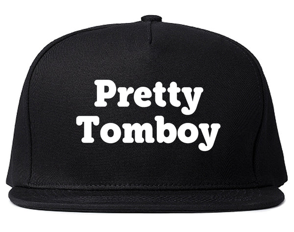 Pretty Tomboy Snapback Hat Black
